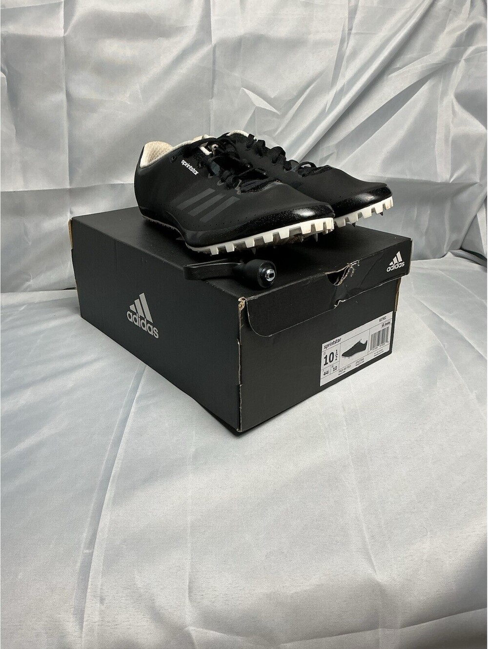 Adidas Sprintstar Track Spikes Men's Size 10.5 Black Running